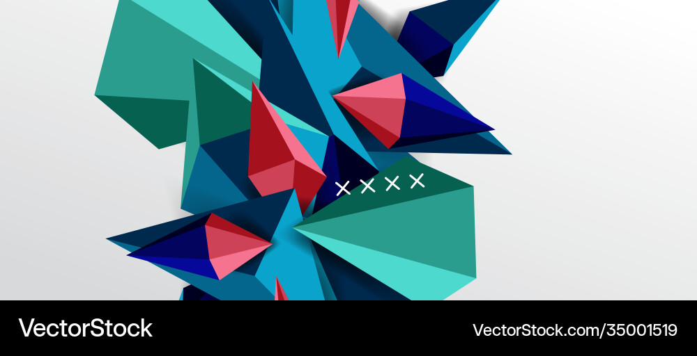 3d low poly abstract shape background 3d low poly abstract shape background vector image