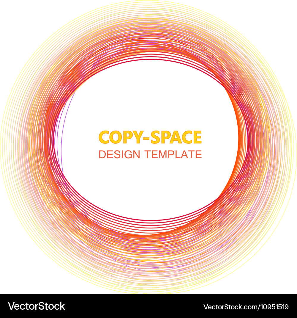 Abstract composition of different circles design vector image