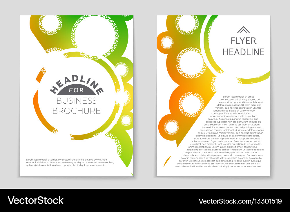 Abstract layout background set for art vector image
