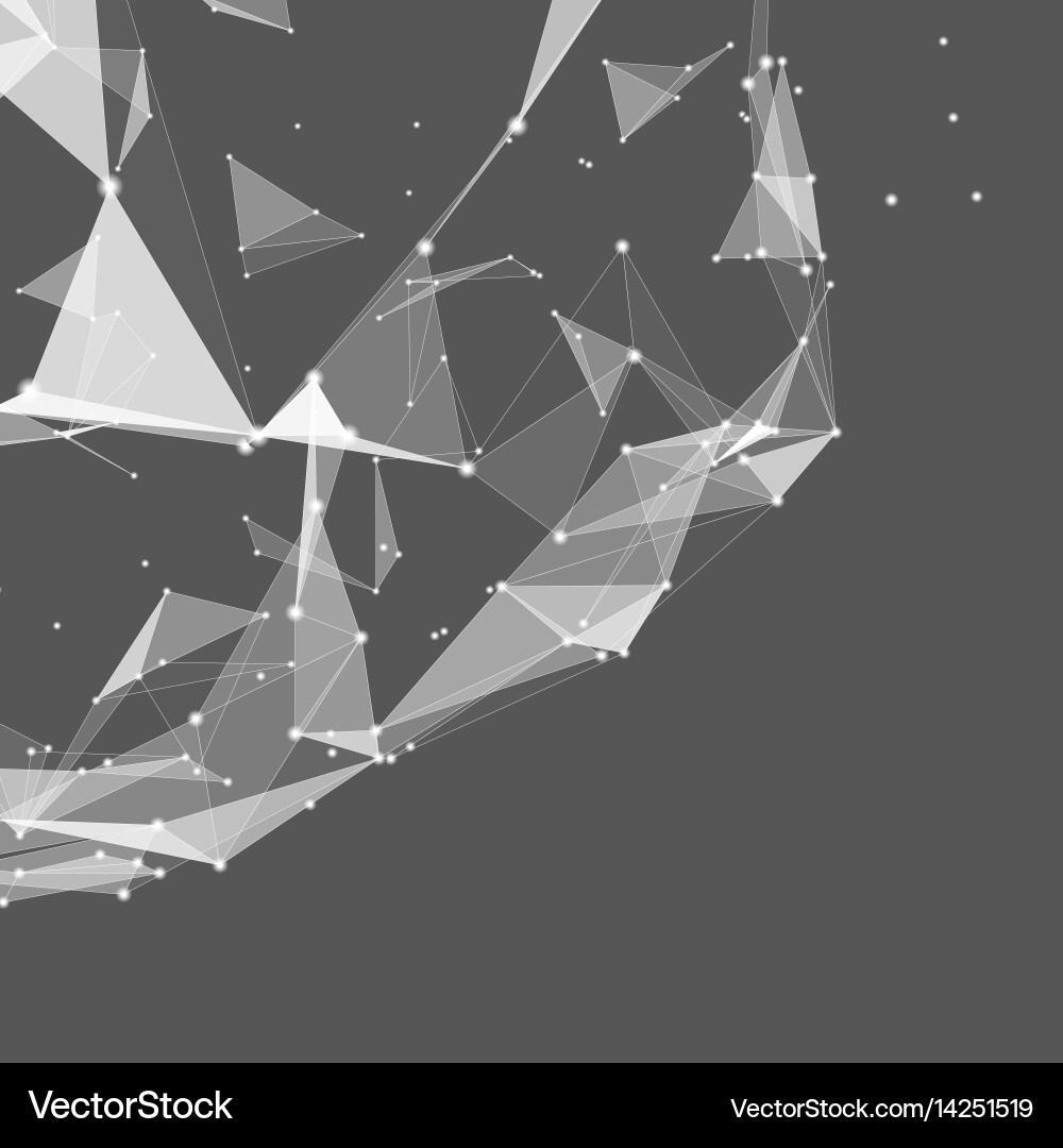 Abstract mesh background chaotically vector image
