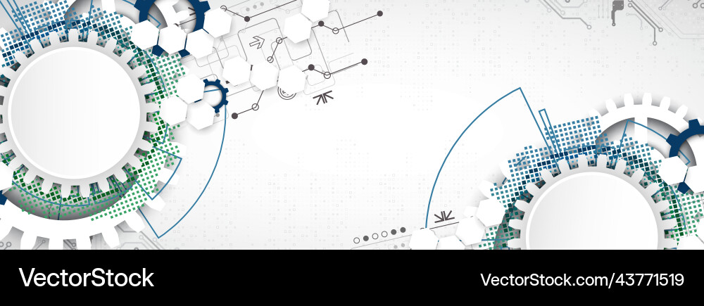 Abstract technology concept high computer color Vector Image