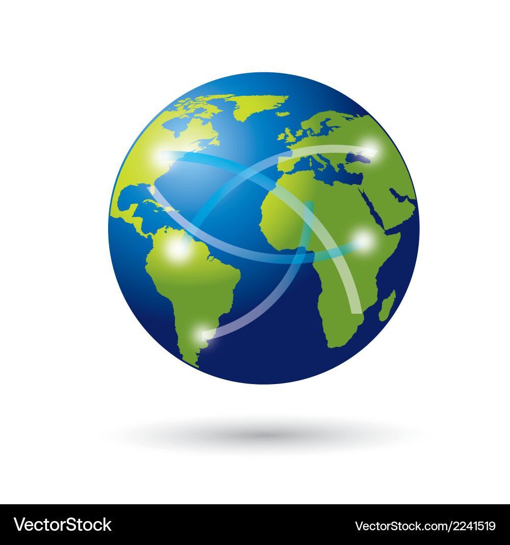 Beauty world with signs communication Vector Image
