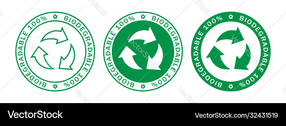 Biodegradable Royalty Free Vector Image - VectorStock