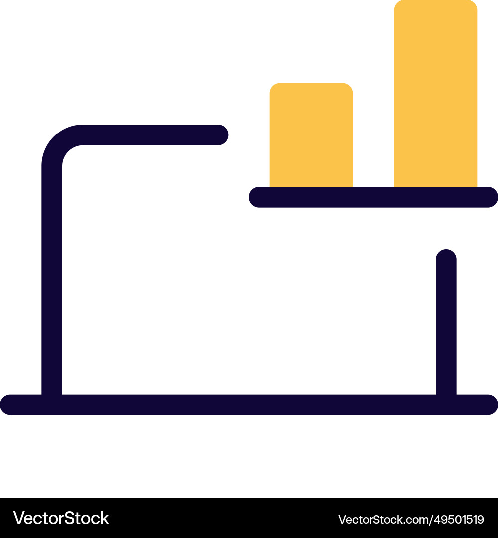 Compact visual data on laptop screen Vector Image