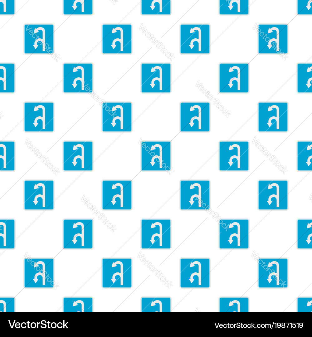 Left turn arrow pattern seamless Vector Image