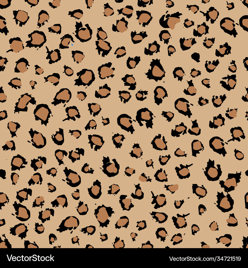 Leopard Print Seamless Texture vector image