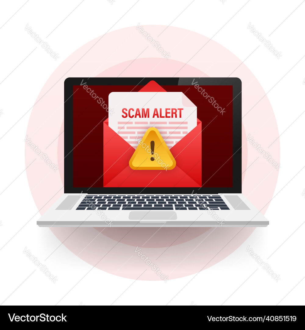 Scam Alarm Hacker Angriff und Web-Sicherheit Scam Alarm Hacker Angriff und Web-Sicherheit vektorbild