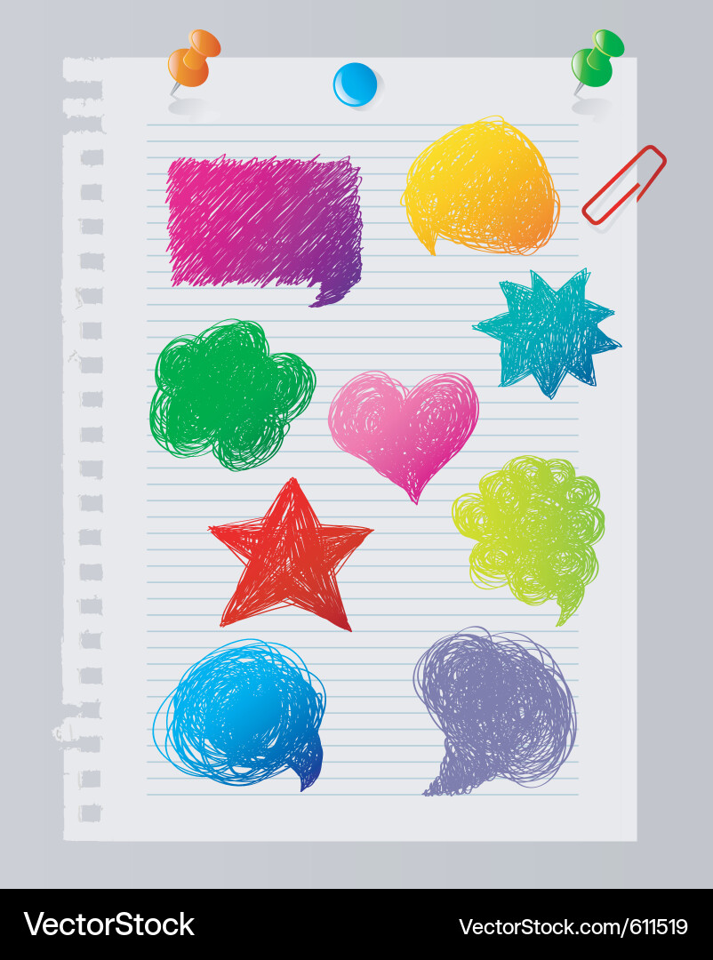 Speech bubble paper Vector Image