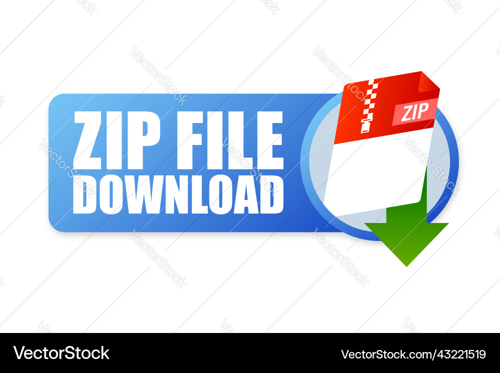 Zip file icon for web background design email Zip file icon for web background design email vector image