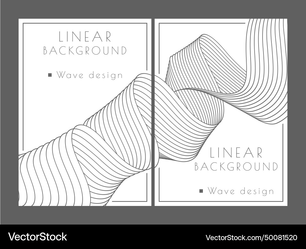 A pattern of wavy lines minimalistic abstract A pattern of wavy lines minimalistic abstract vector image