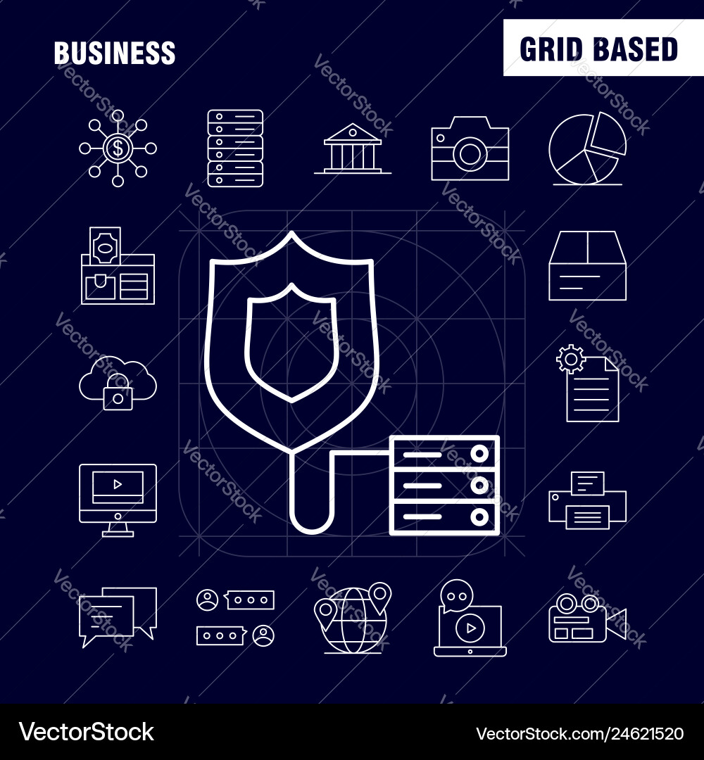 Business line icon for web print and mobile uxui Business line icon for web print and mobile uxui vector image