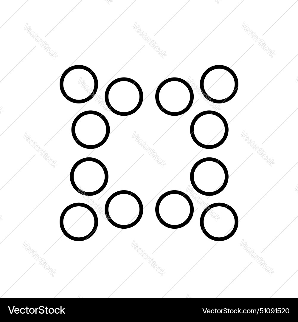 Clustering analysis icon design Vector Image