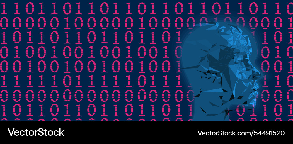 Concept of artificial intelligence and machine Concept of artificial intelligence and machine vector image