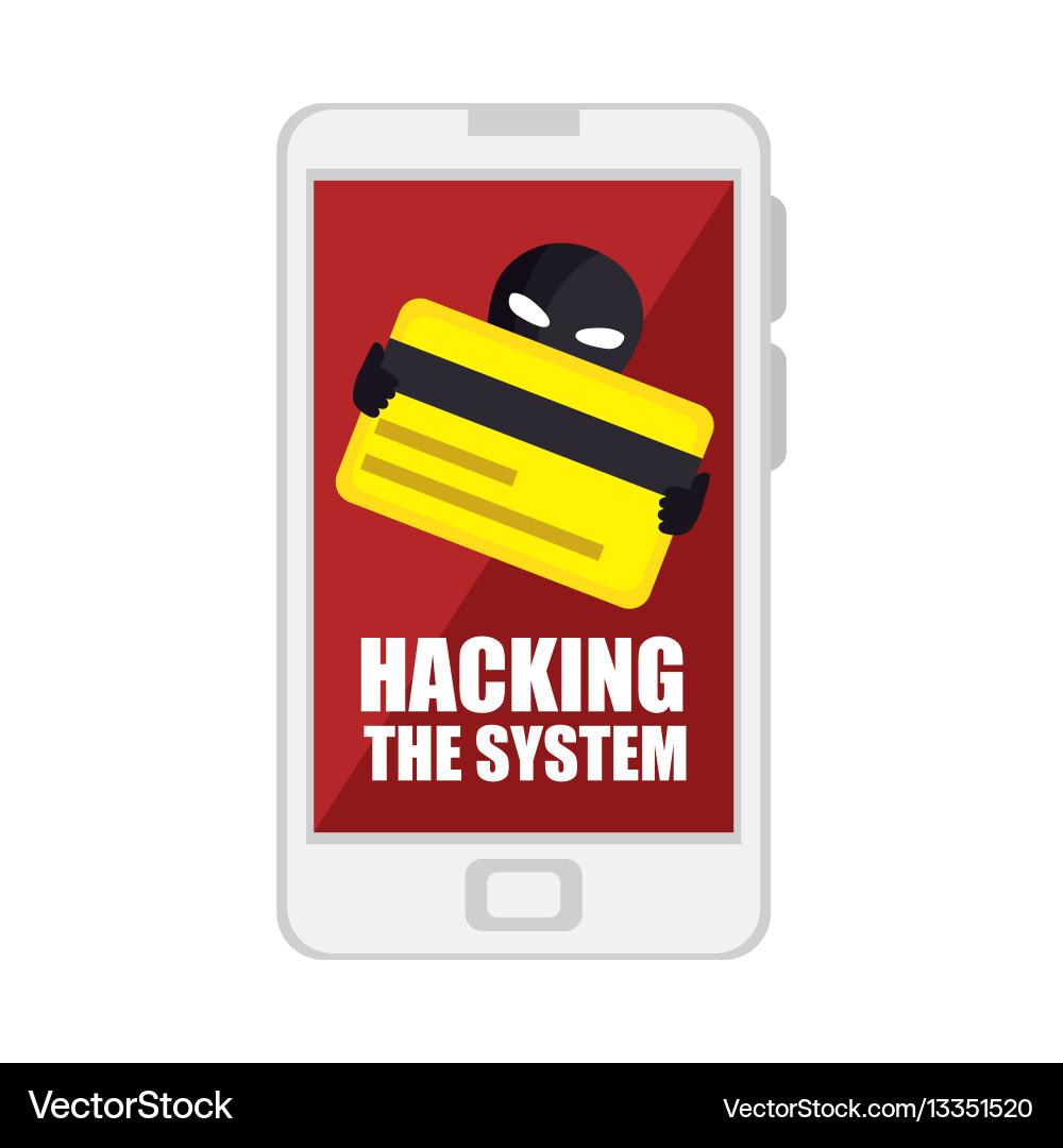 Hacking the system concept icons Vector Image