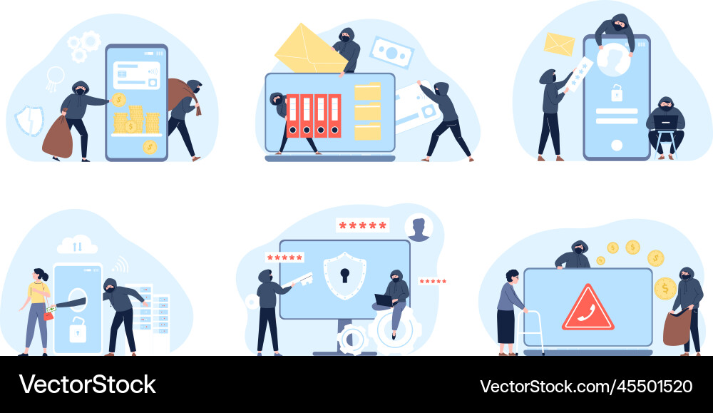 Information hacking security money and hacks Information hacking security money and hacks vector image