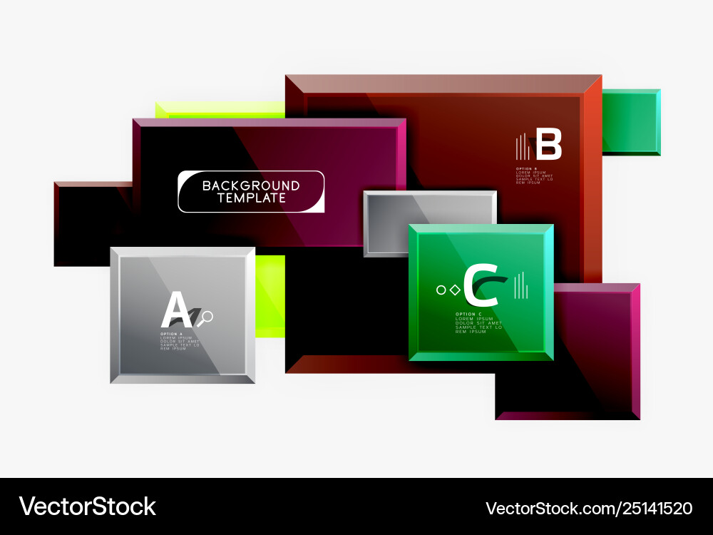 Minimal square banner abstract background Minimal square banner abstract background vector image