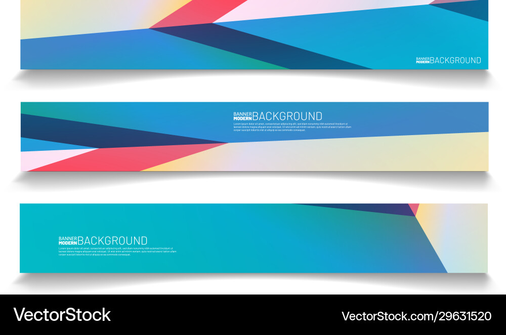 Modern web banner background abstract template Modern web banner background abstract template vector image