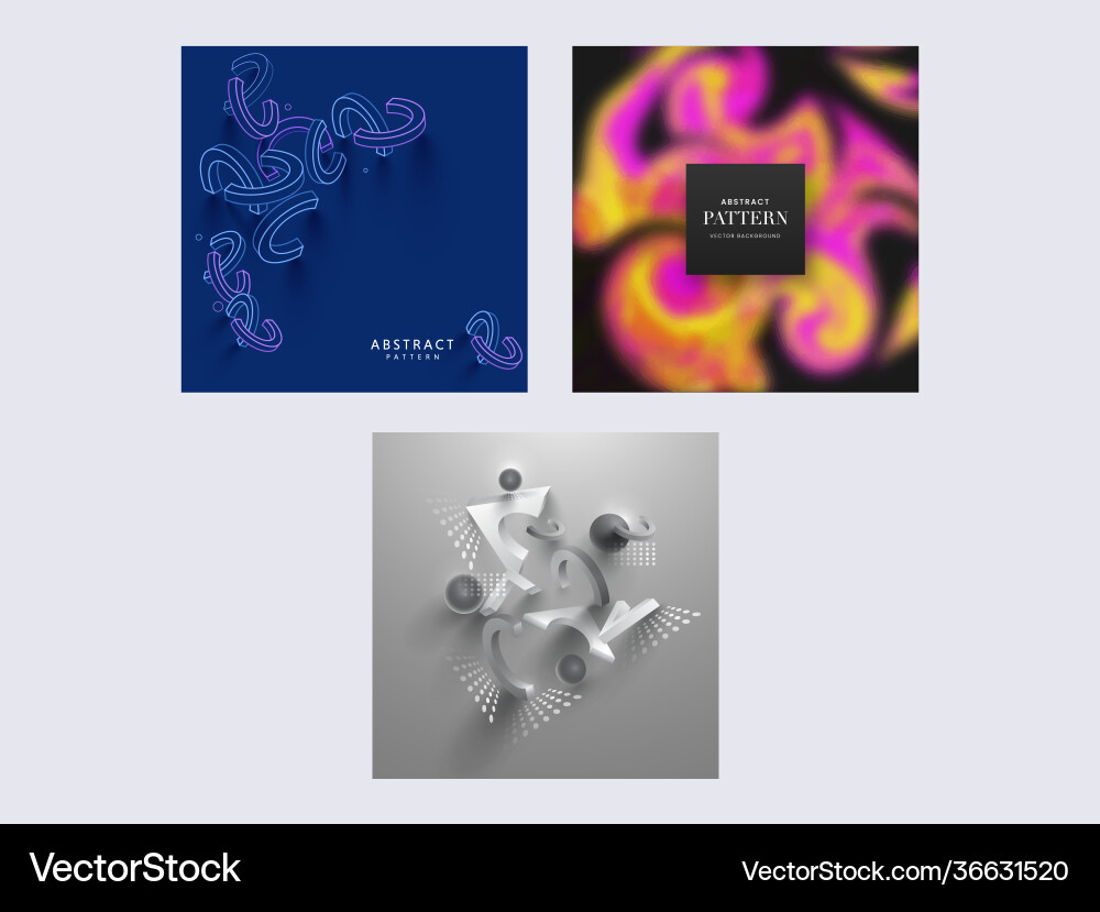 Various type abstract background on grey vector image