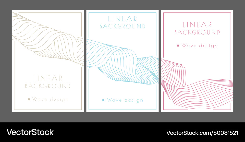 A pattern of wavy lines minimalistic abstract A pattern of wavy lines minimalistic abstract vector image