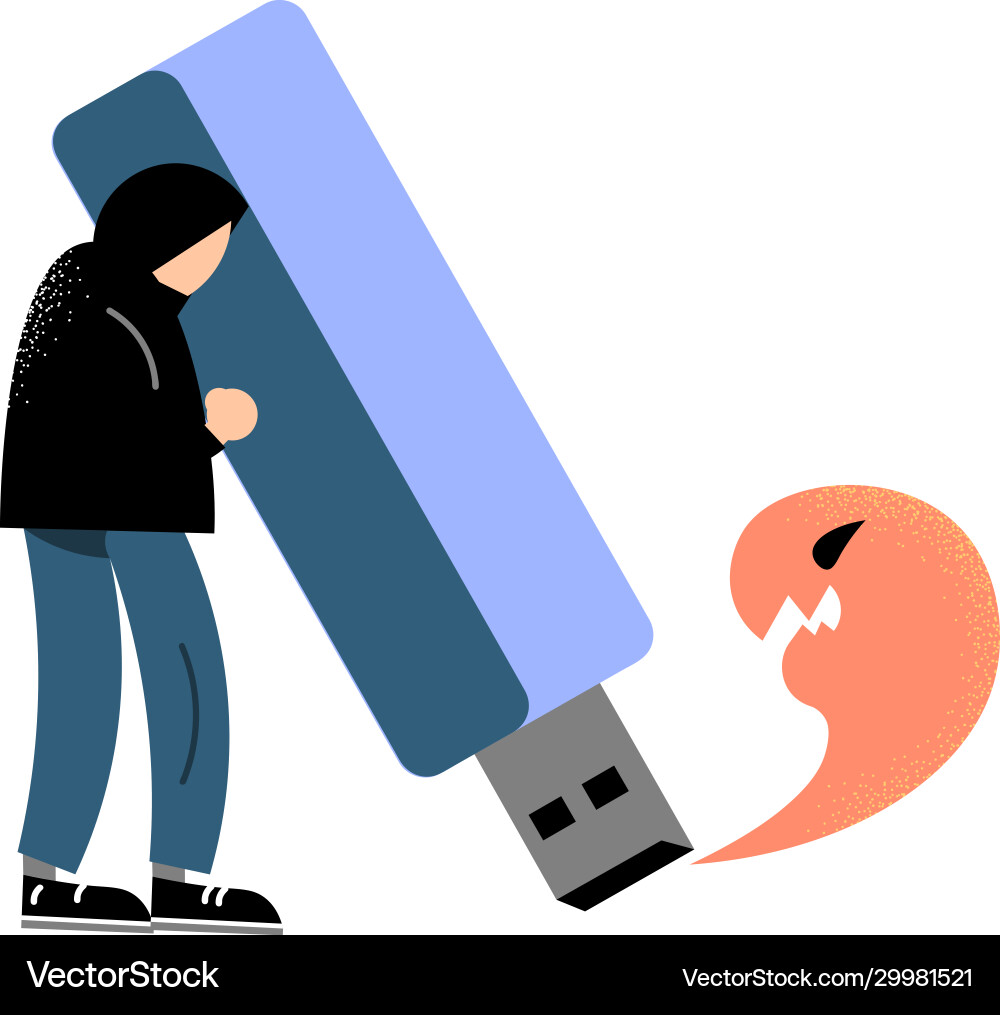 Anonymous man hacker stealing information Anonymous man hacker stealing information vector image