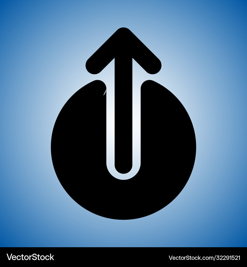Arrow icon for navigation and interface Arrow icon for navigation and interface vector image