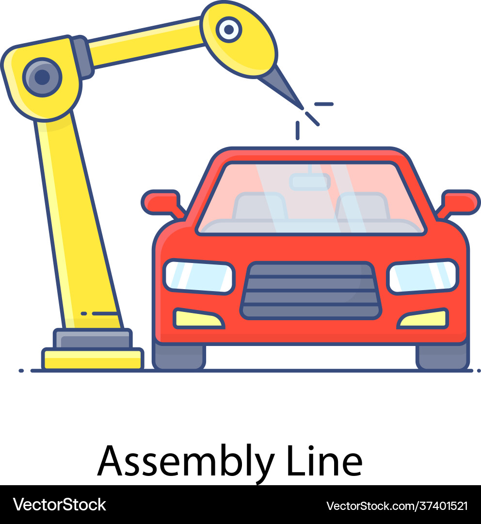Assembly line Vector Image