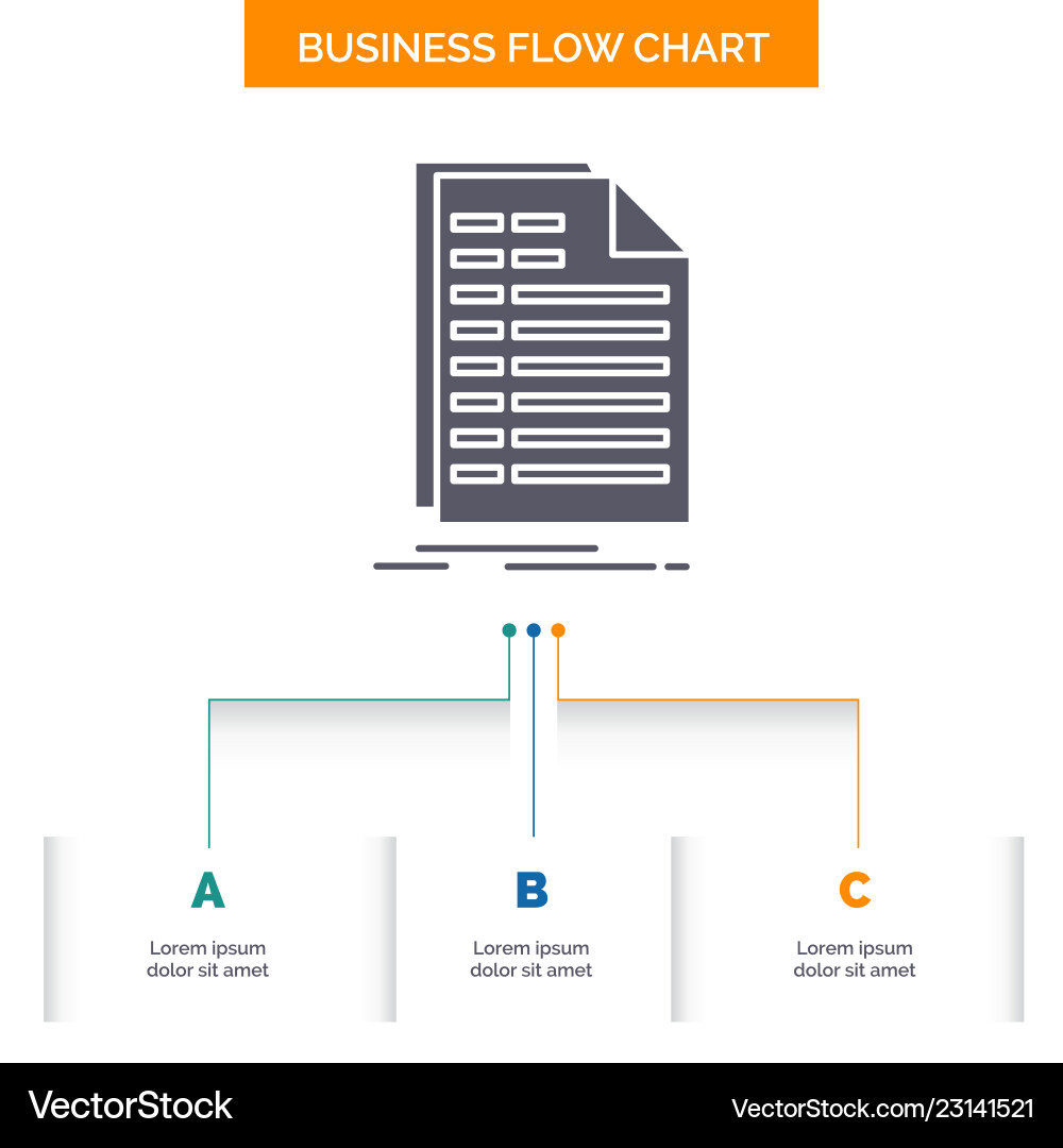 Bill excel file invoice statement business flow Bill excel file invoice statement business flow vector image