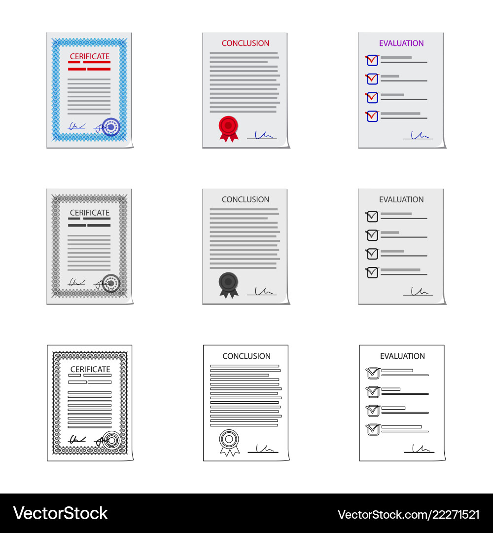 Design of form and document sign Design of form and document sign vector image