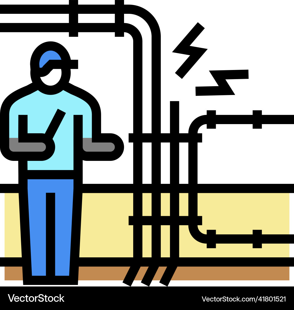 Electrical fault finding color icon Electrical fault finding color icon Vector Image