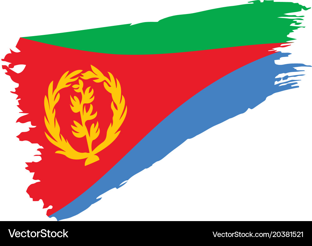 Eritrea flag vector image