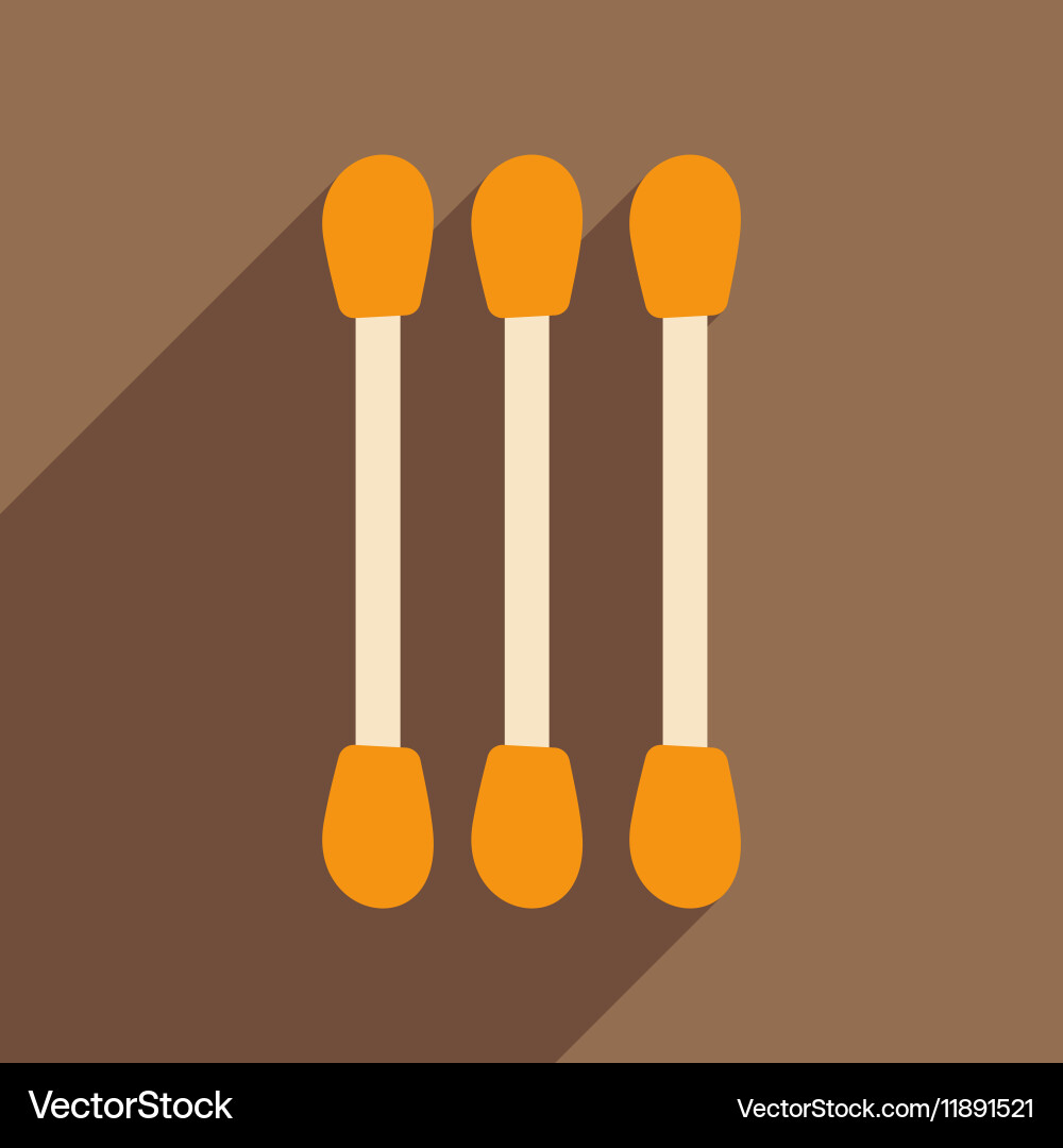 Flat with shadow icon and mobile application Vector Image