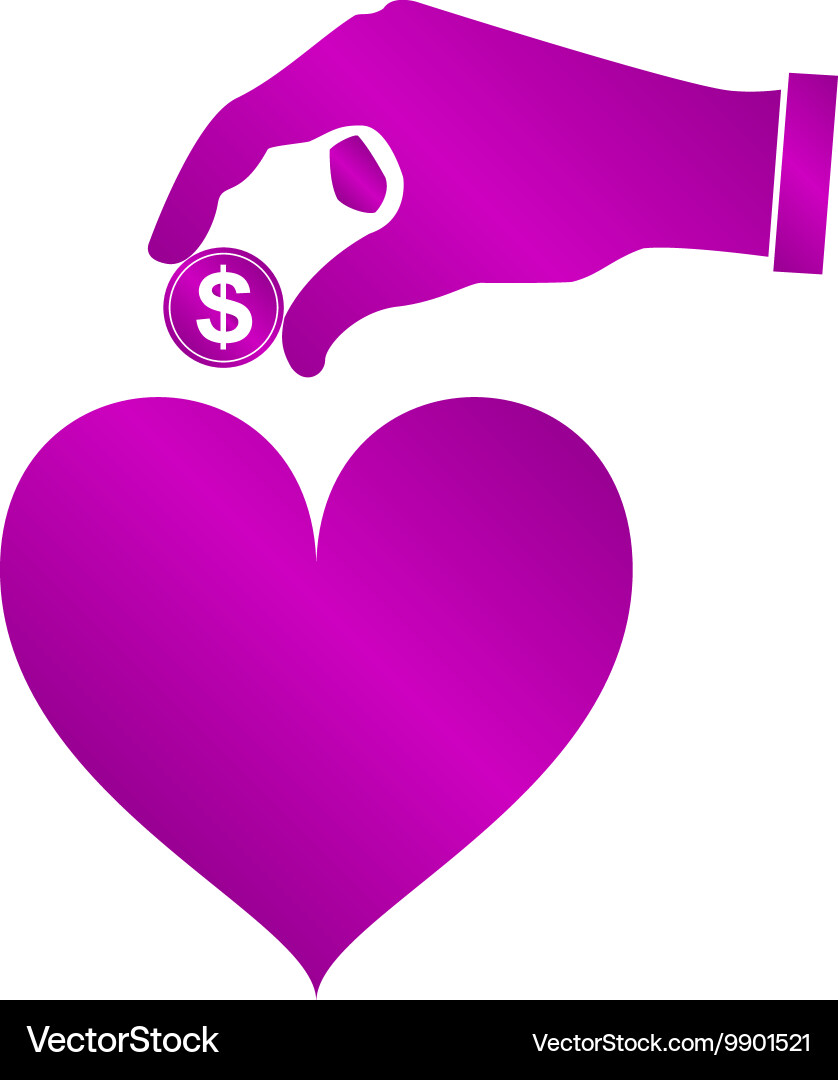 Give alms web icon design vector image