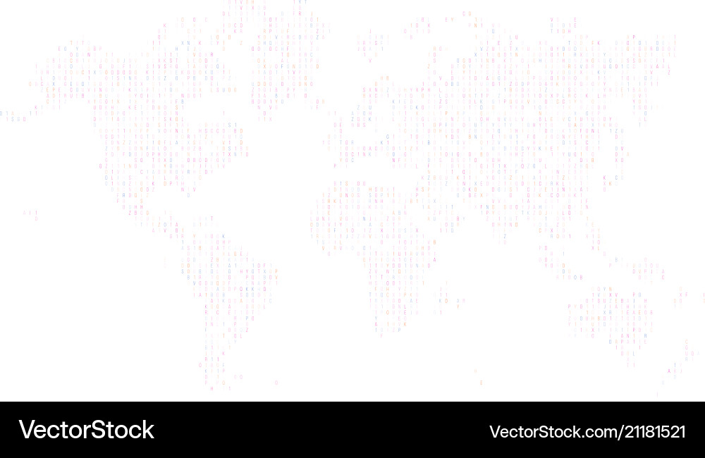 Hexadecimal computer code in the form Hexadecimal computer code in the form vector image