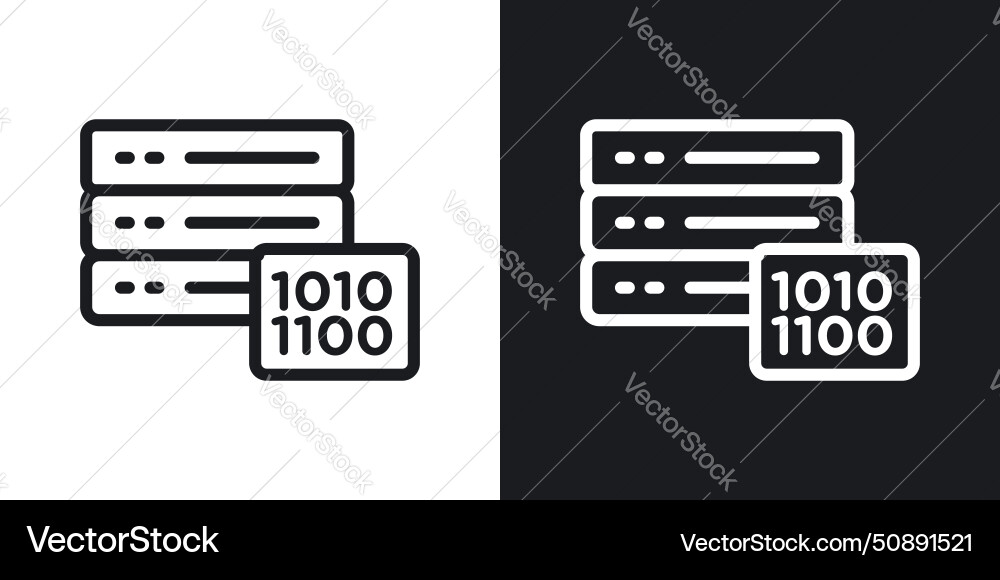Master data icon set management server Master data icon set management server vector image