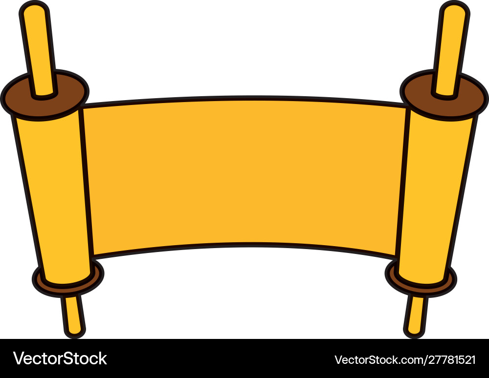 Patchment paper document isolated icon vector image