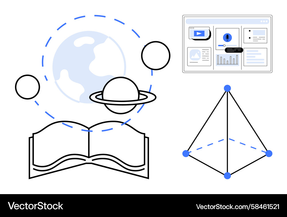 Planetary Data & Learning Vector Image