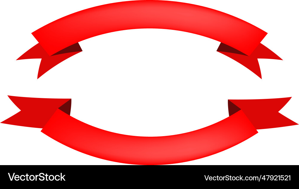 Semicircular scroll banners Semicircular scroll banners vector image