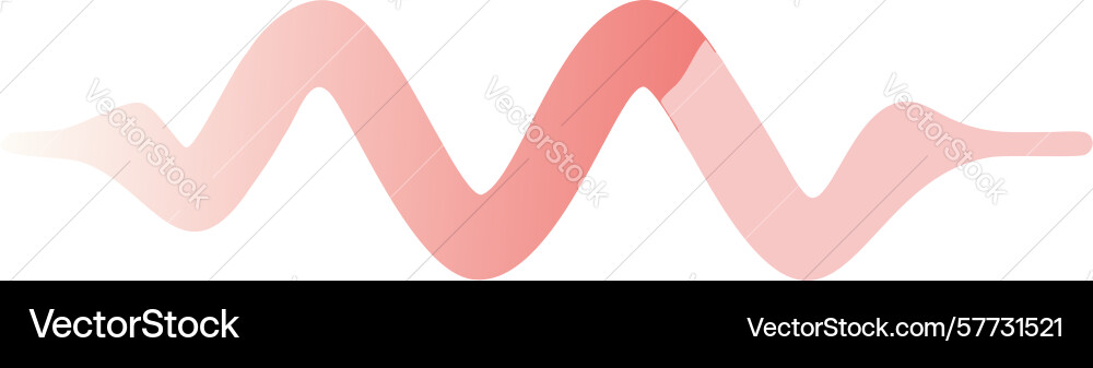 Soft gradient abstract wavy line pattern design vector image