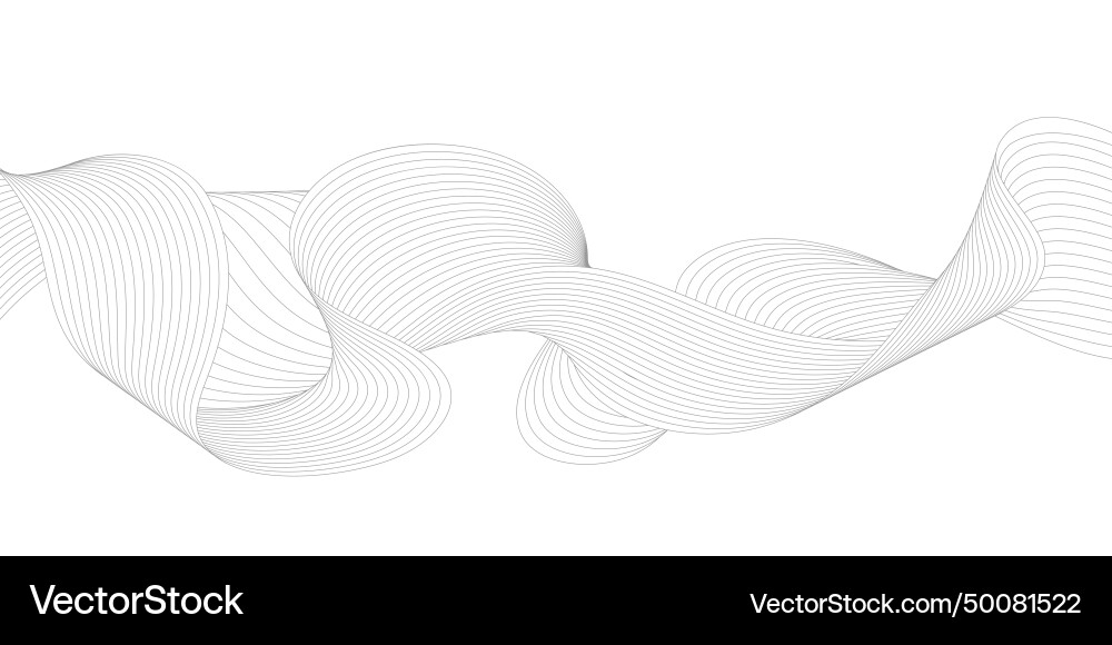 A pattern of smooth wavy lines template A pattern of smooth wavy lines template vector image
