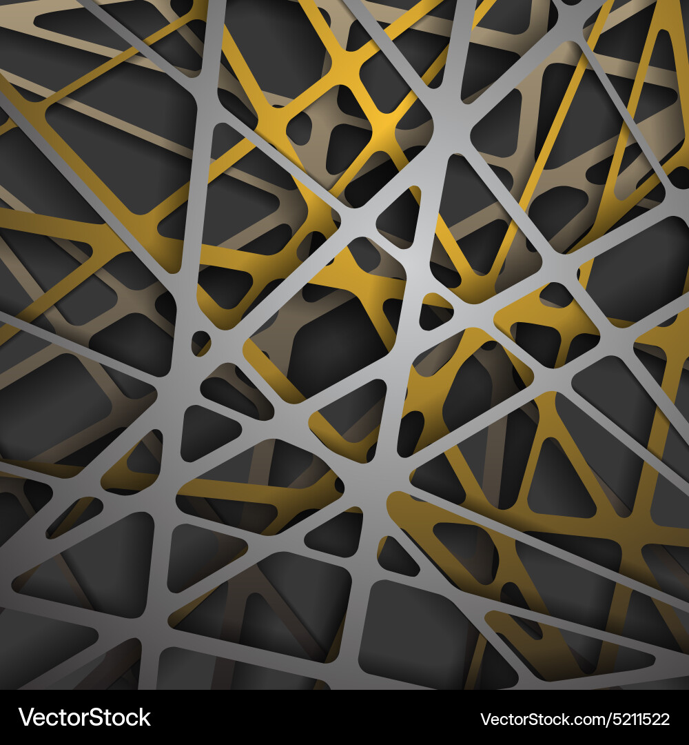 Abstract 3D Network Background Vector Image