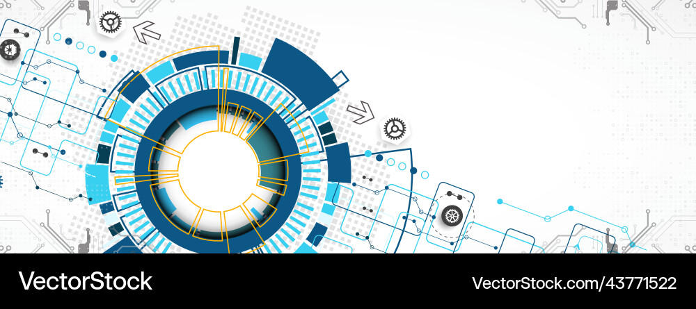 Abstract technology concept high computer color Abstract technology concept high computer color vector image