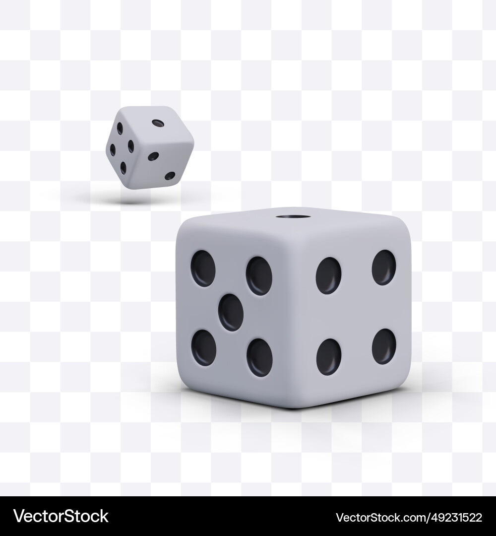 Big cubes with random numbers and shadows Big cubes with random numbers and shadows vector image