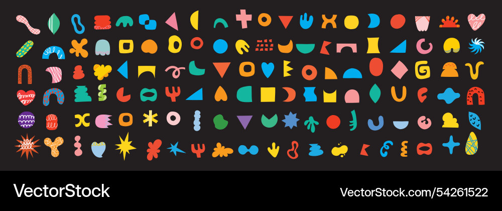Brutalist shapes for minimal style design Vector Image