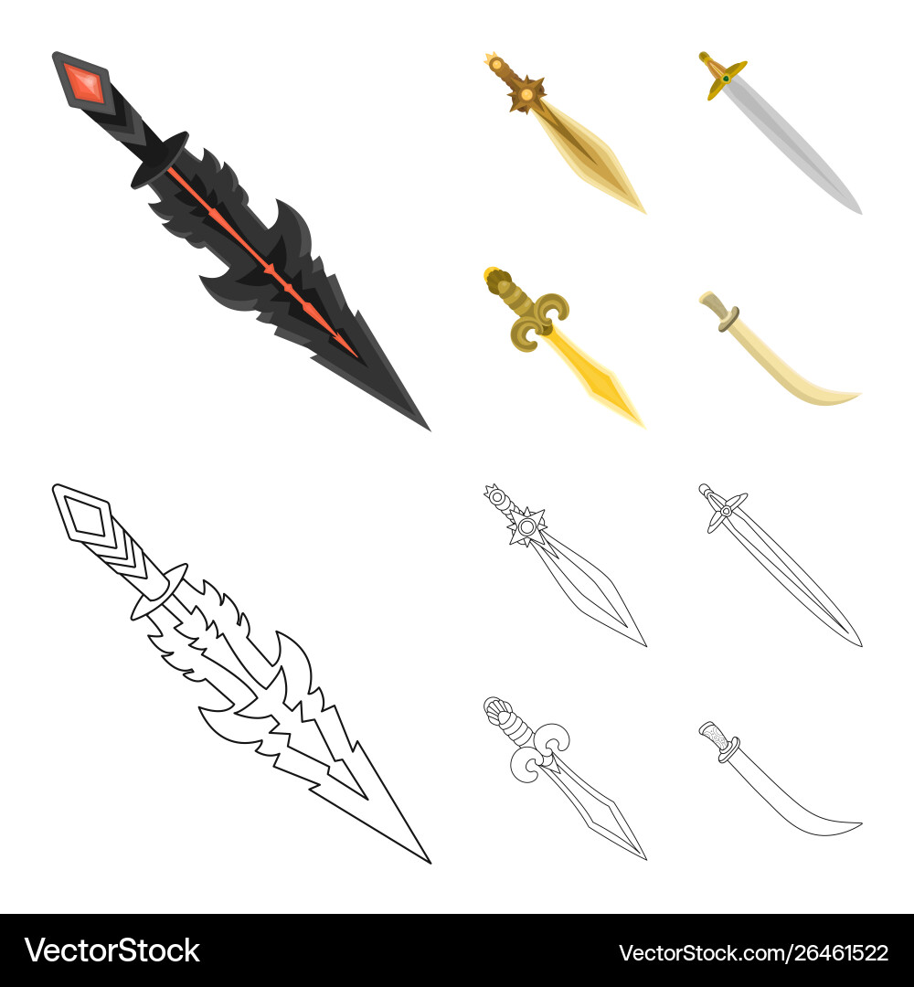 Design game and armor symbol set Vector Image