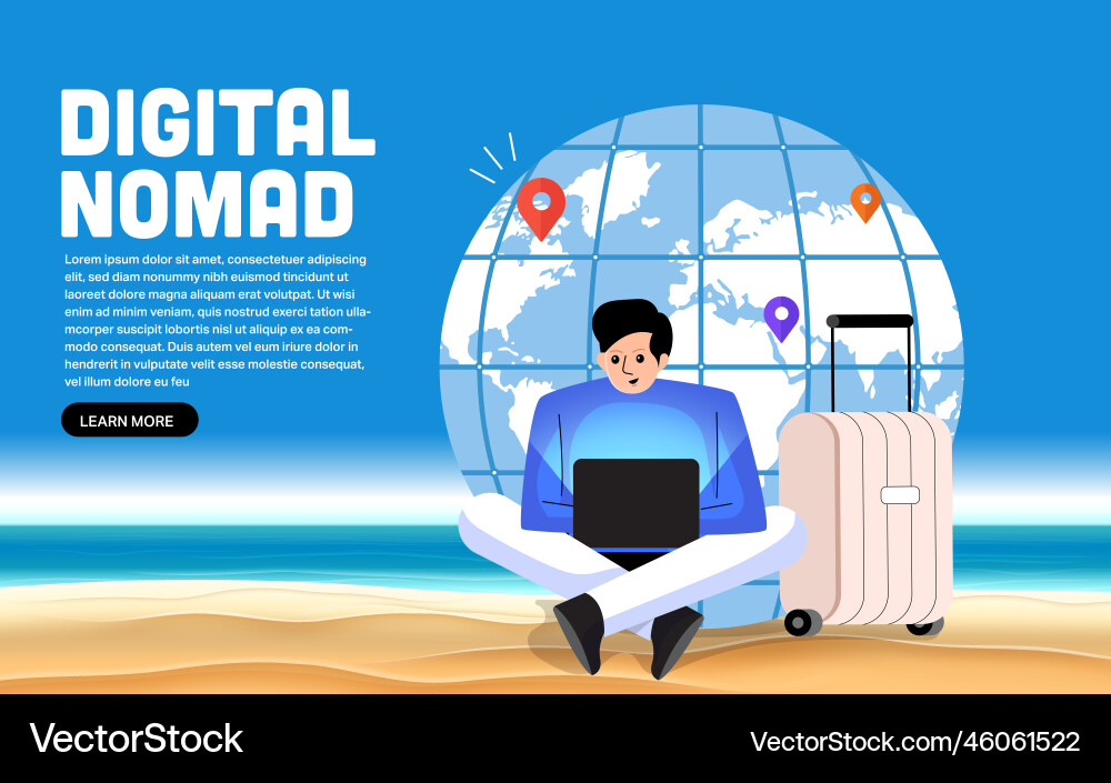 Digital nomad 02 Digital nomad 02 vector image