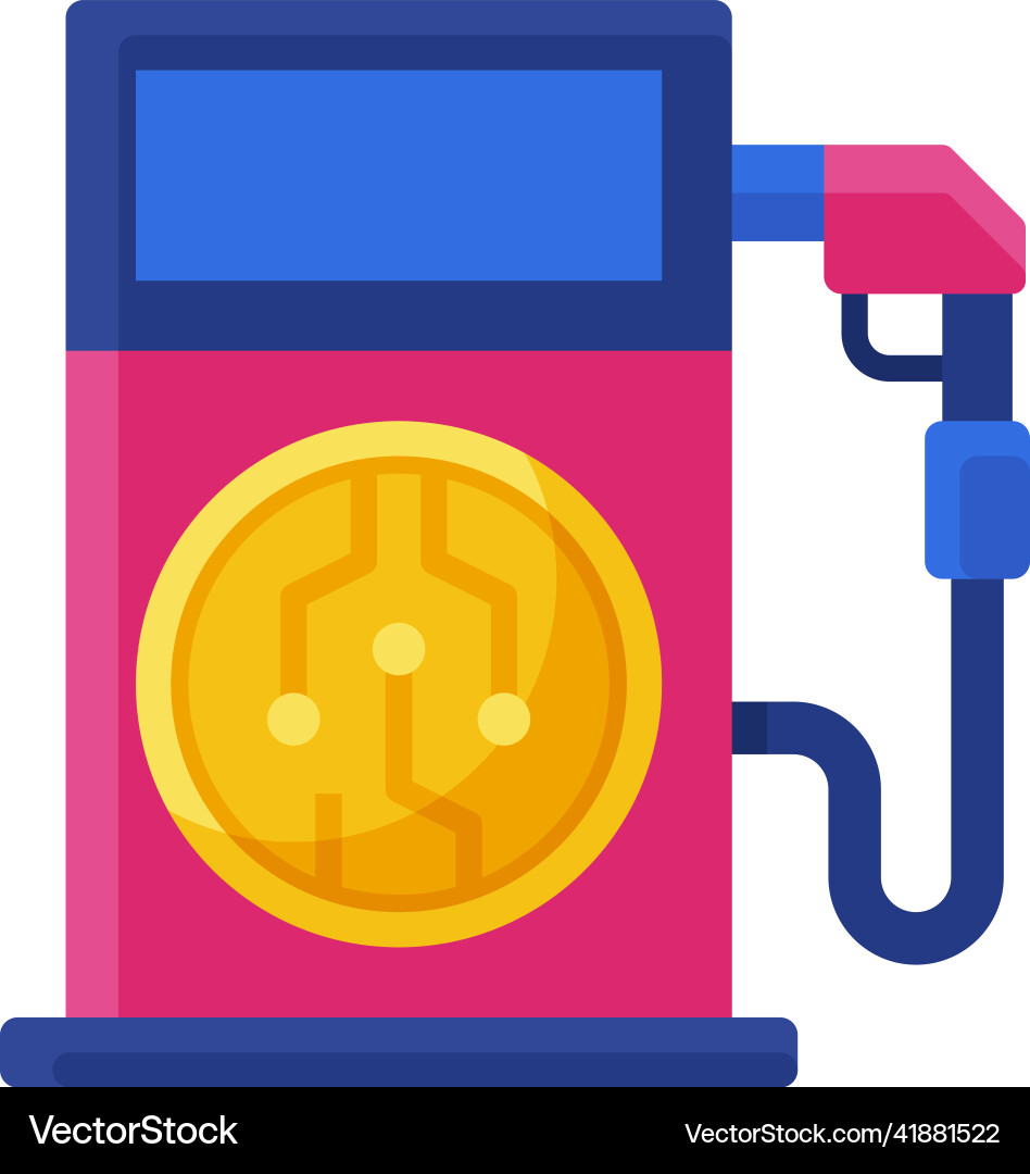 Gas Fee Cryptocurrency Icon – Royalty-Free Vector | VectorStock