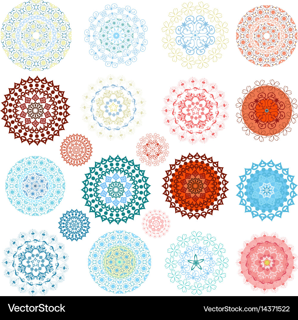 Graceful set of design elements Vector Image