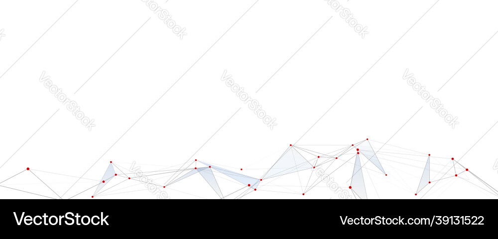 Plexus mesh on white background scientific style vector image