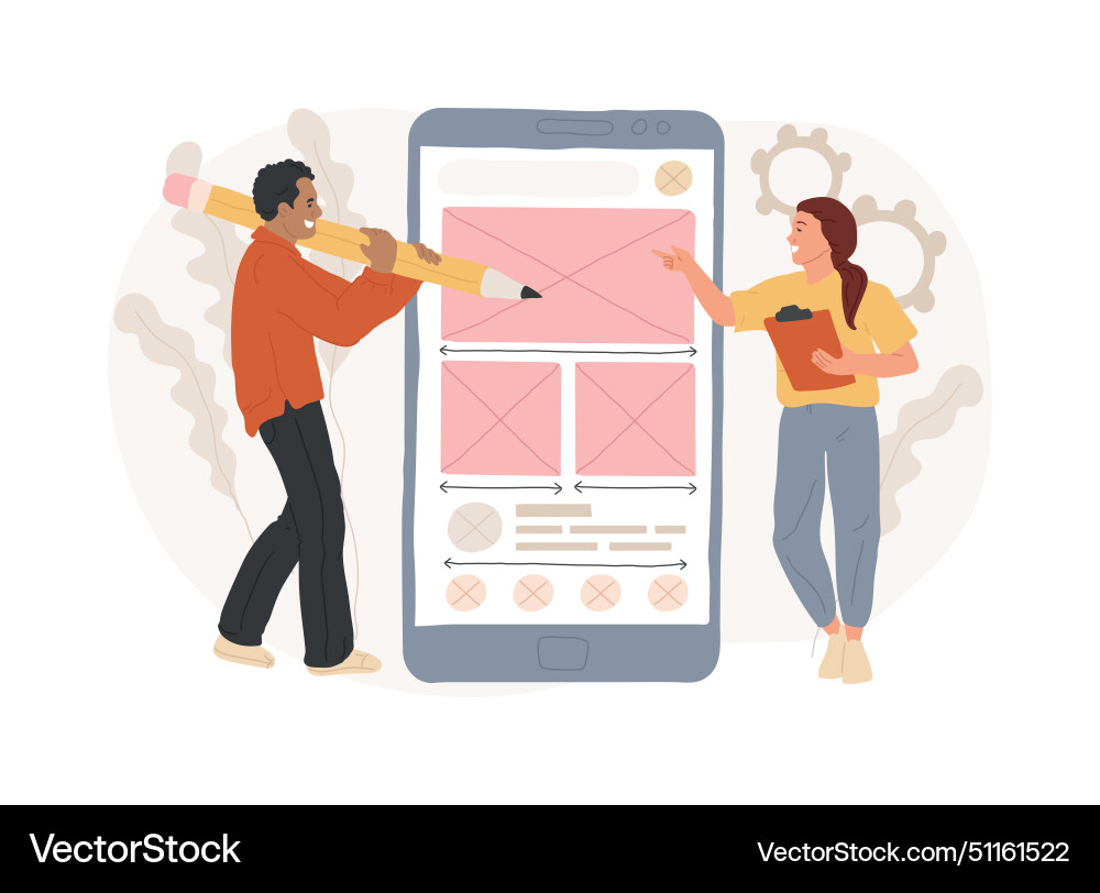 Prototyping isolated concept Prototyping isolated concept vector image