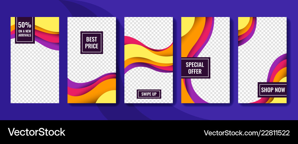 Set of abstract backgrounds material Set of abstract backgrounds material vector image